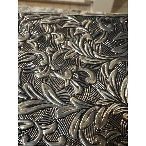 Vintage Godinger Victorian Style Rectangular Silver Jewelry Box 9x3.5 X2 - Picture 4 of 9